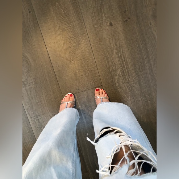 YSL gorgeous silver summer sandals Saint Laurent. Worn 2x - Picture 10 of 17